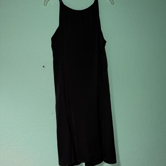 Black Dress with Lace Yoke - Picture 3 of 7